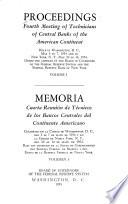 Proceedings - Meeting of Technicians of Central Banks of the American Continent