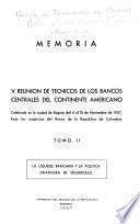Proceedings - Meeting of Technicians of Central Banks of the American Continent