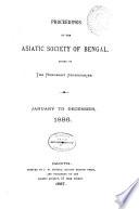 Proceedings of the Asiatic Society of Bengal