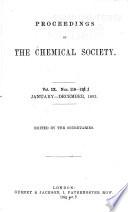 Proceedings of the Chemical Society