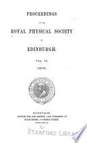 Proceedings of the Royal Physical Society of Edinburgh