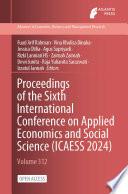 Proceedings of the Sixth International Conference on Applied Economics and Social Science (ICAESS 2024)