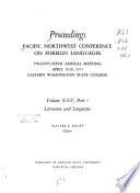 Proceedings - Pacific Northwest Conference on Foreign Languages