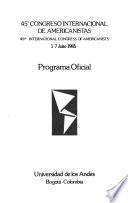 Programa oficial y libro de resúmenes I