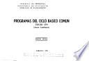 Programas del ciclo básico común