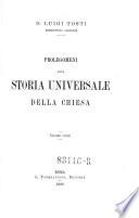Prolegomenti alla storia universale della chiesa