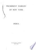 Prominent Families of New York