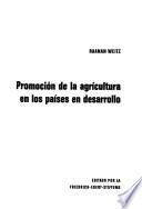 Promoción de la agricultura en los países en desarrollo