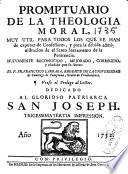 Promptuario de la theologia moral
