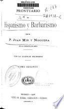 Prontuario de hispanismo y barbarismo