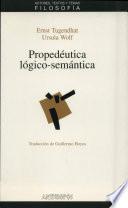 Propedéutica lógico-semántica