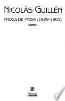 Prosa de prisa (1929-1985)