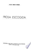 Prosa escogida