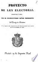 Proyecto de ley electoral