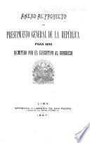 Proyecto de presupuesto general de la república ...