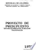 Proyecto de presupuesto