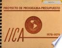 proyecto de programa - presupuesto 1978-1979