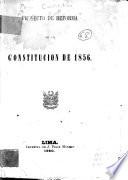 Proyecto de reforma de la Constitucion de 1856