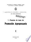 Proyectos de leyes de promoción agropecuaria