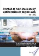 Pruebas de funcionalidades y optimización de páginas web