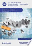 Pruebas de funcionalidades y optimización de páginas web. IFCD0110