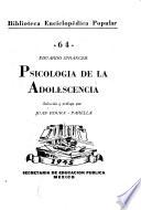 Psicología de la adolescencia