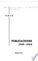 Publicaciones, 1940-1964