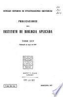 Publicaciones del Instituto de Biología Aplicada