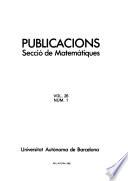 Publicacions, Secció de Matemàtiques