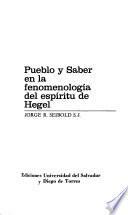 Pueblo y saber en la fenomenología del espíritu de Hegel