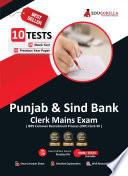 Punjab & Sind Bank Clerk Mains Exam | IBPS CRP Clerk XII | 8 Mock Tests + 2 Previous Year Papers