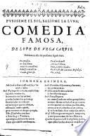 Pvsoseme El Sol, Saliome La Lvna. Comedia Famosa