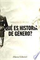 ¿Qué es historia de género?