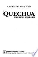 Quechua, manual de enseñanza