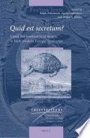Quid est secretum?