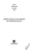 Quien se atreve con un entremés de Cristóbal de Llerena?