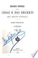 Raccolta ufficiale delle leggi e dei decreti del Regno d'Italia