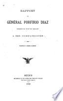 Rapport du Général Porfirio Diaz