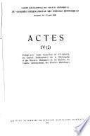 Rapports, Actes
