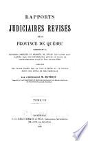 Rapports judiciaires revisés de la province de Québec