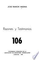 Razones y testimonios