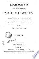 Recitaciones del derecho civil, 2