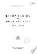 Recopilación de Doctrina Legal