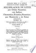 Recopilación de leyes por orden numérico