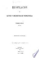 Recopilación de leyes y decretos de Venezuela