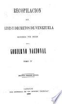 Recopilación de leyes y decretos de Venezuela