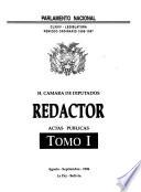 Redactor de la h. Cámara de diputados