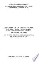 Reforma de la Constitución política de la República de Chile de 1980