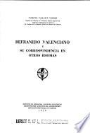 Refranero valenciano y su correspondencia en otros idiomas