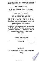 Refranes o proverbios en castellano, por el órden alfabético
